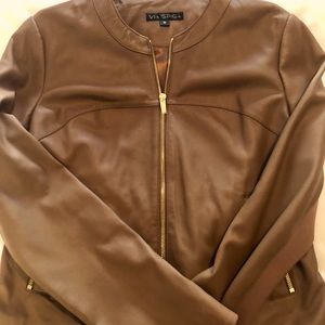 Classic Via Spiga leather jacket. Never worn.